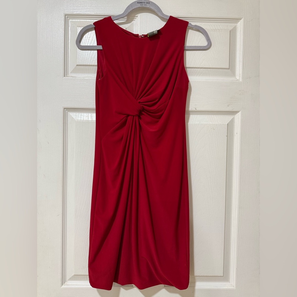 Taylor Petite NWOT Red Sleeveless Dress